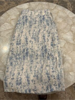 OAK + FORT WRAP TIE DYE SKIRT S